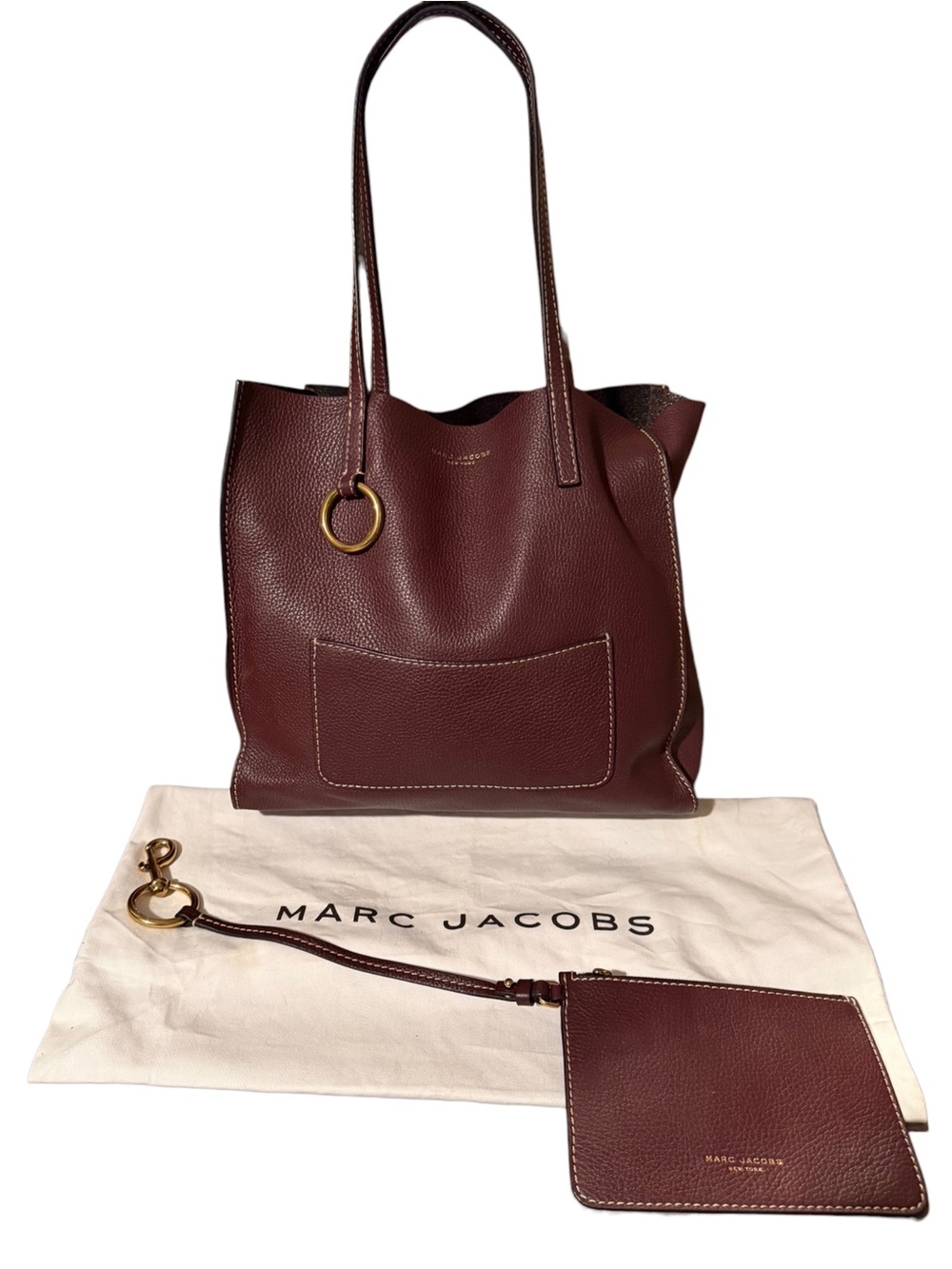 Marc Jacobs EW Shopper The Bold Grind Tote Bag W/ Pouch